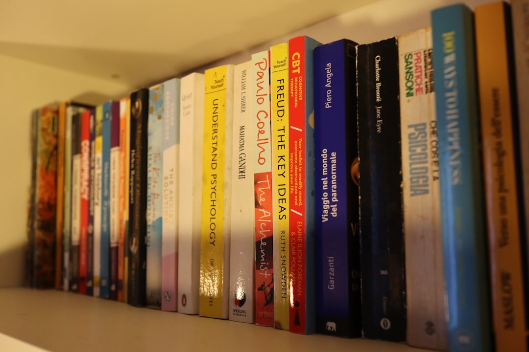published book on shelf